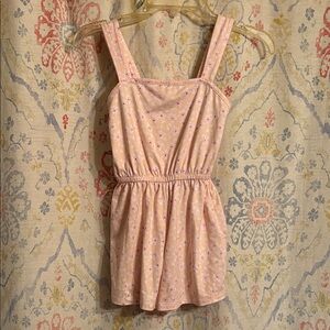 Kids Pink Floral One-Piece Romper